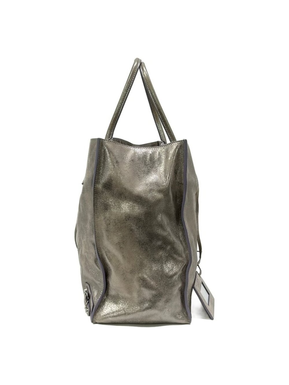★SOLD★ Balenciaga Tote the Paper Silver Leather - Picture 4 of 12